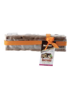 Sgambelluri  Torrone di Pura Mandorla RIcoperto di Cioccolato Latte