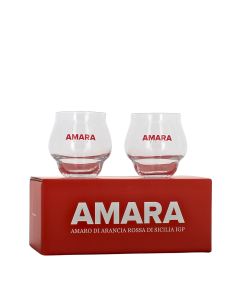 Amaro amara confezione 2 bicchieri
