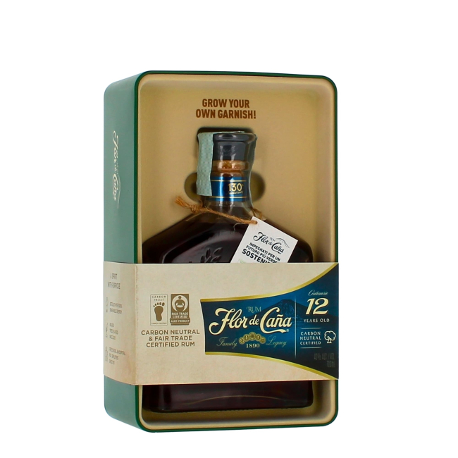 Flor De Cana Rum Centenario 12 Slow Aged (confezione latta)
